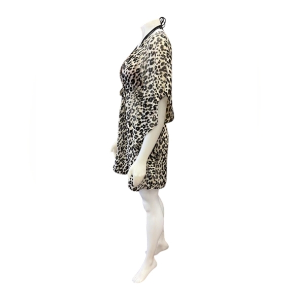 Bleu Rod Beattie NWT Caftan Cover Up Animal Print Size Small - Picture 4 of 8